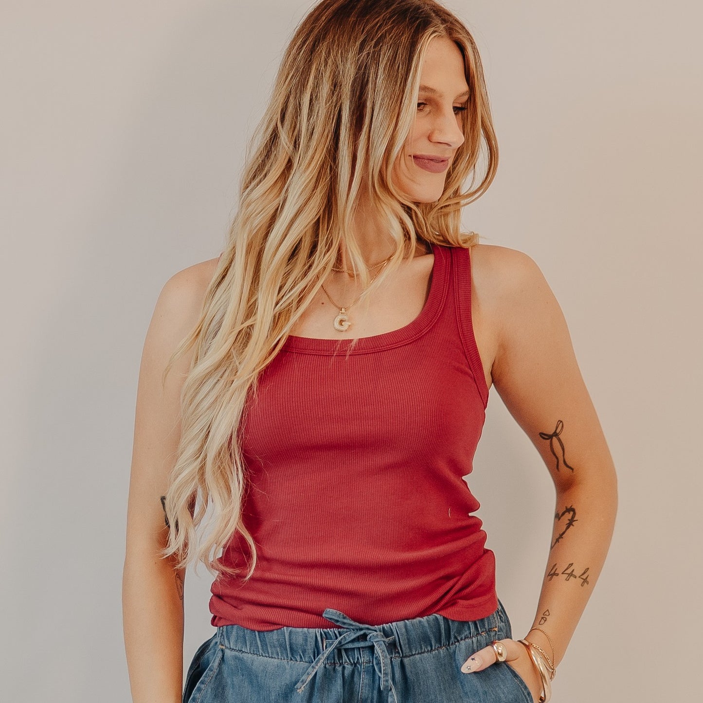 Thread & Supply | Clarkson Tank | Garnet Red