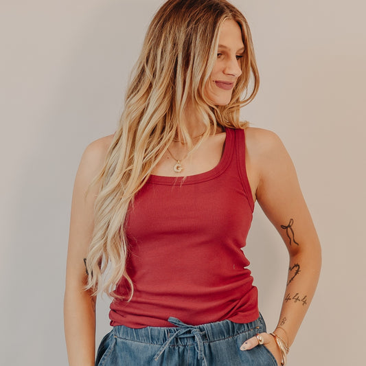 Thread & Supply | Clarkson Tank | Garnet Red