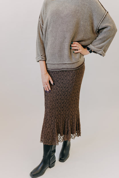 Mod Ref | The Jaylin Skirt | Brown