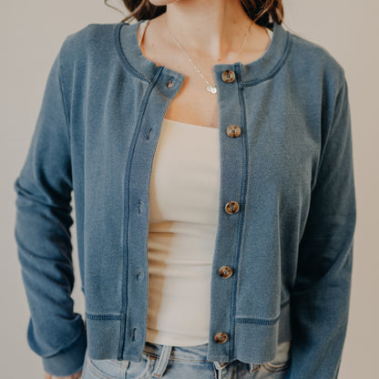 Z Supply | Daily Knit Denim Cardigan | Vintage Indigo