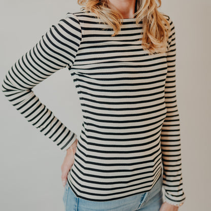 Z Supply | Pristine Striped Tee | Black