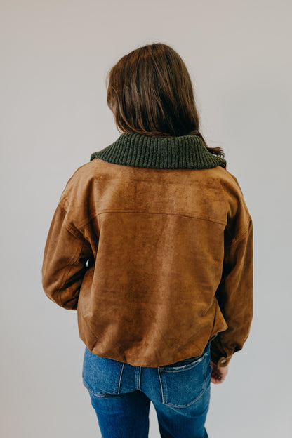 Z Supply | Corin Bubble Hem Jacket | Saddle Suede