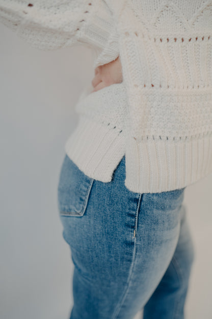 Z Supply | Cento Cable Sweater | Warm White