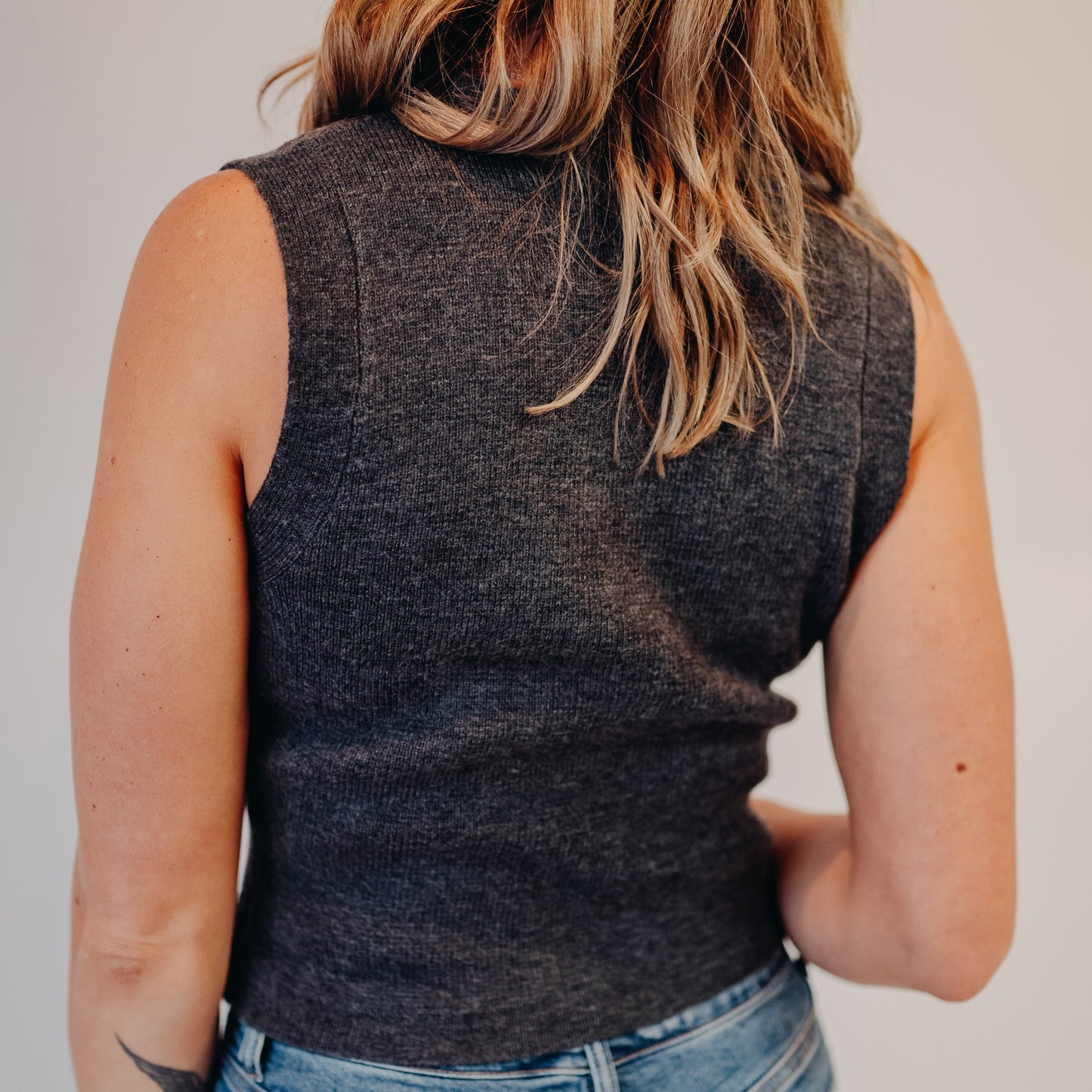 Sweater Vest | Charcoal