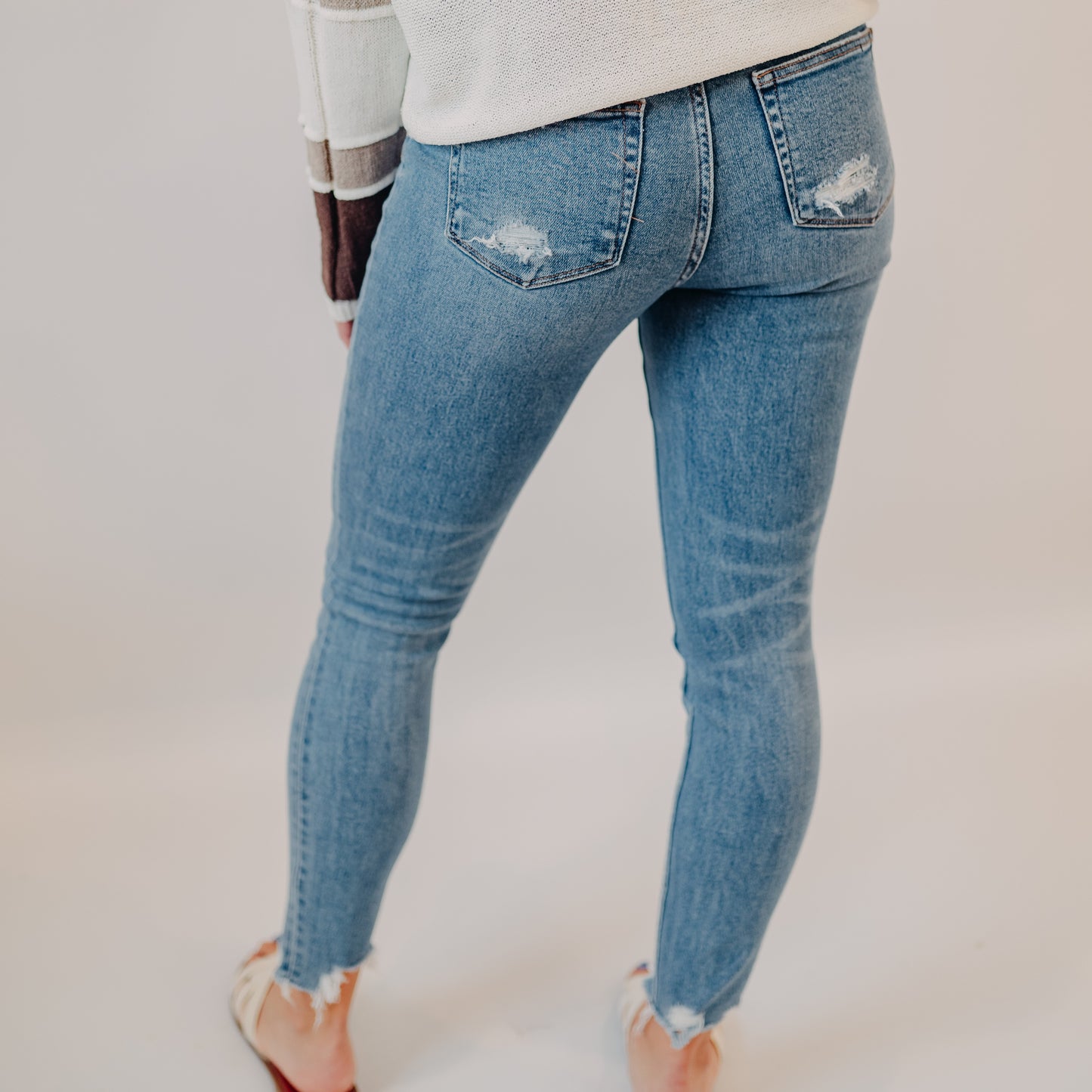 Flying Monkey | High Rise Ankle Skinny | Twilling