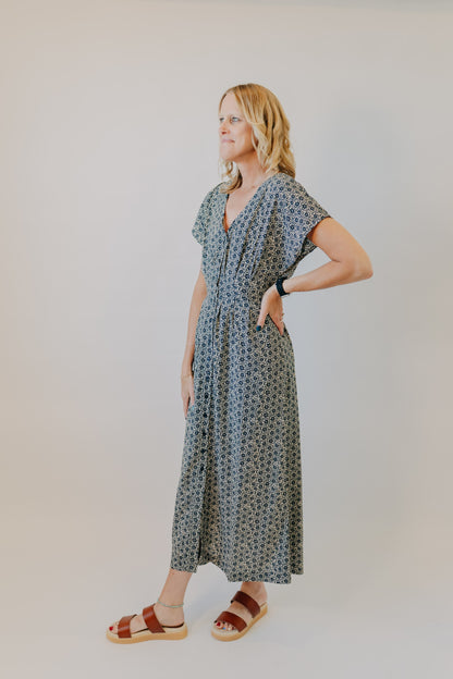 Z Supply | Sanna Iris Floral Midi Dress | Eclipse