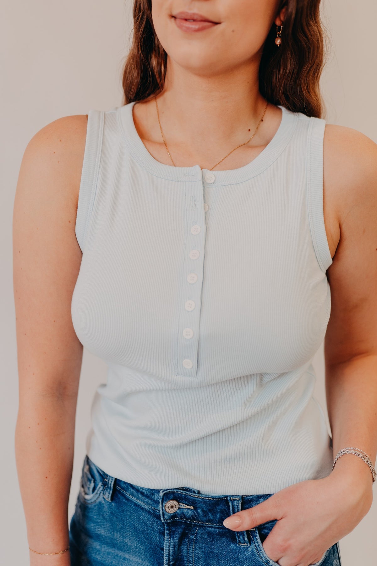 Thread & Supply | Elowen Tank | Ice Blue