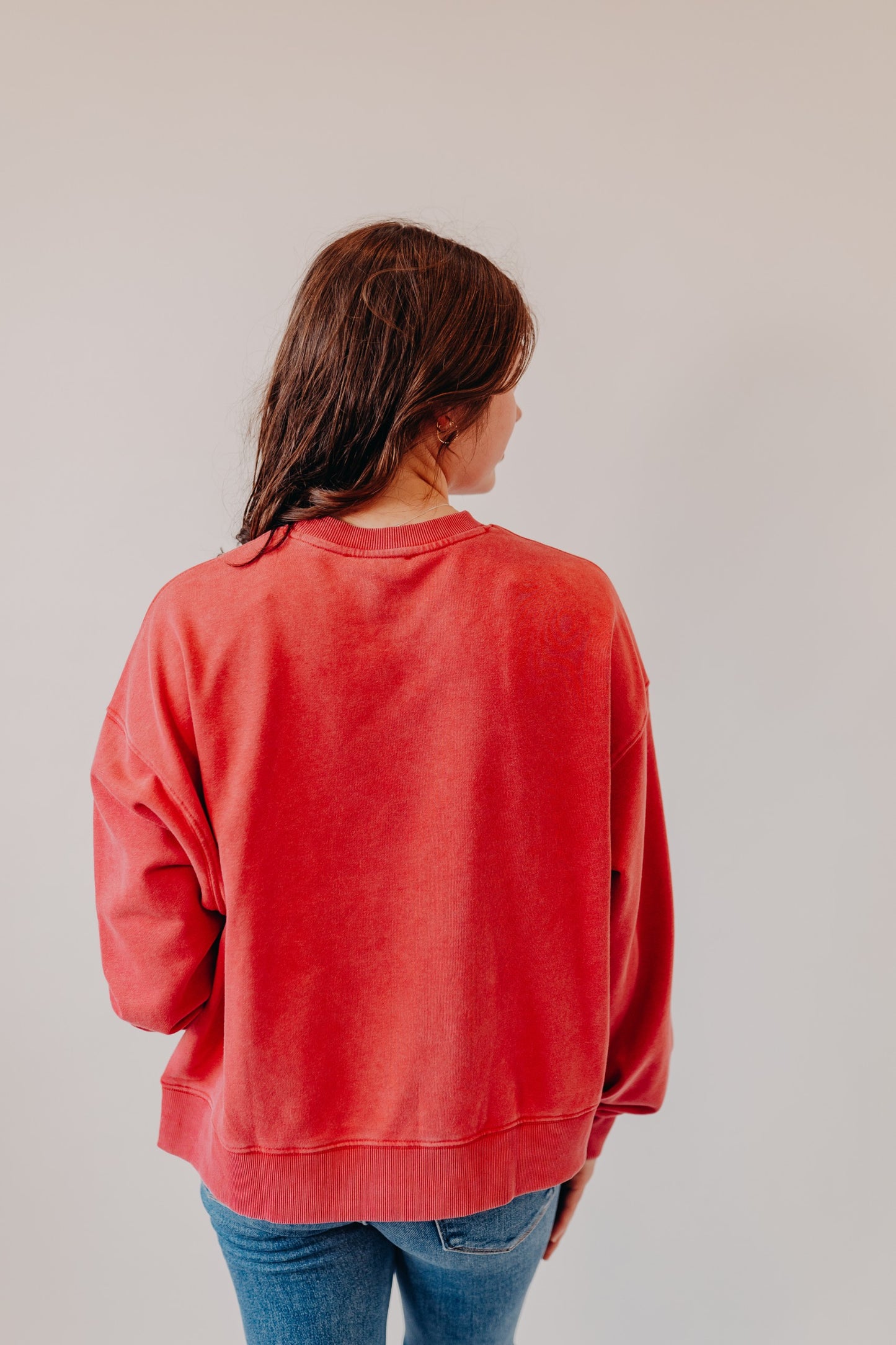 Wishlist | Washed Relaxed Sweatshirt | Cherry