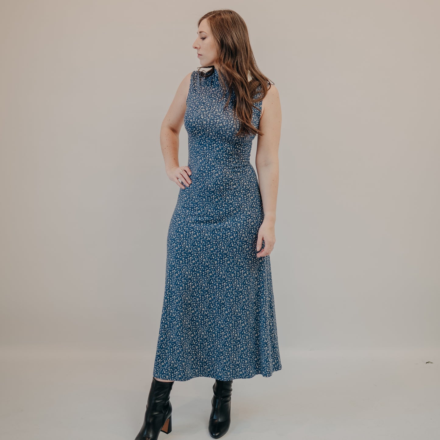 Z Supply | Seraphina Aspen Midi Dress | Blue Velvet