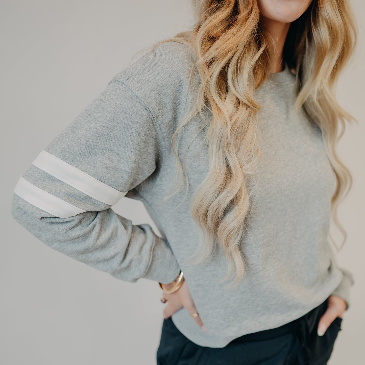 Wishlist | Varsity Knit Pullover | Heather Grey