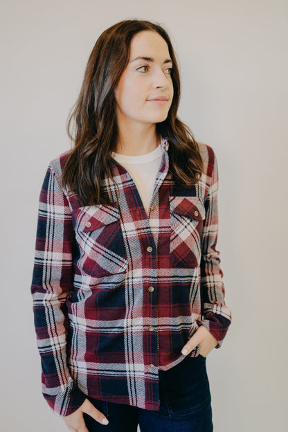 Thread & Supply | Cassian Shirt | Ruby Navy Plaid