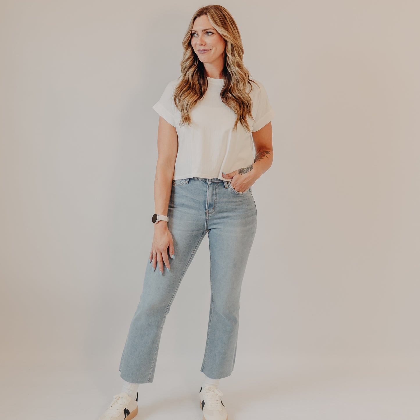 Vervet | High Rise Kick Flare | Waiting