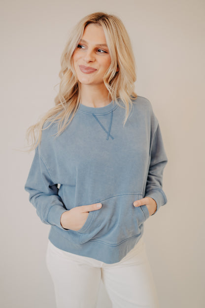 Wishlist | Washed Relaxed Sweatshirt | Pacific