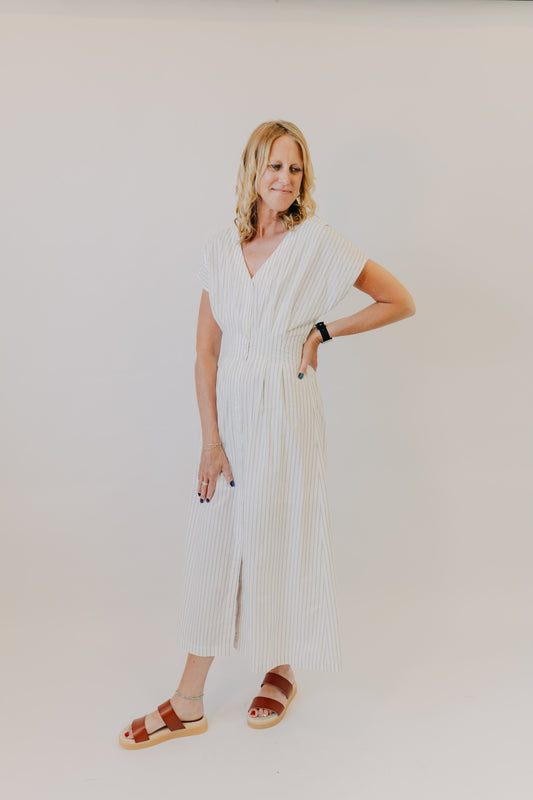 Z Supply | Sanna Striped Midi Dress | White