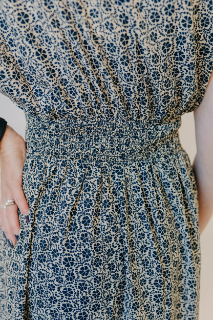 Z Supply | Sanna Iris Floral Midi Dress | Eclipse