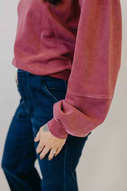Thread & Supply | Ashford Sweatshirt | Zinfandel