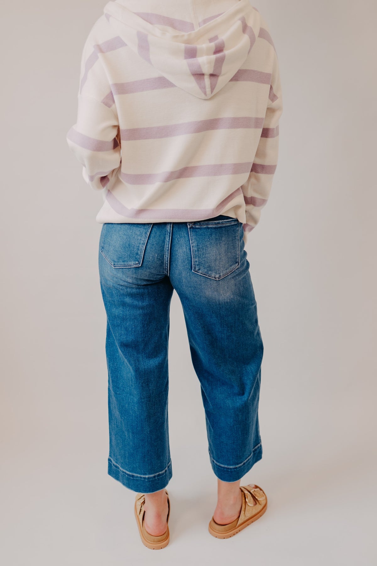 Flying Monkey | High Rise Crop Wide Trouser | Let It Rain