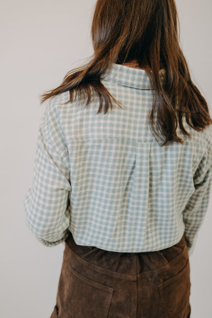 Z Supply | River Plaid Button Up | Emerald Cove