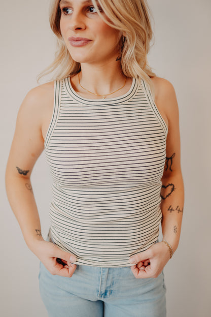 Thread & Supply | Edlin Tank | Cream Black