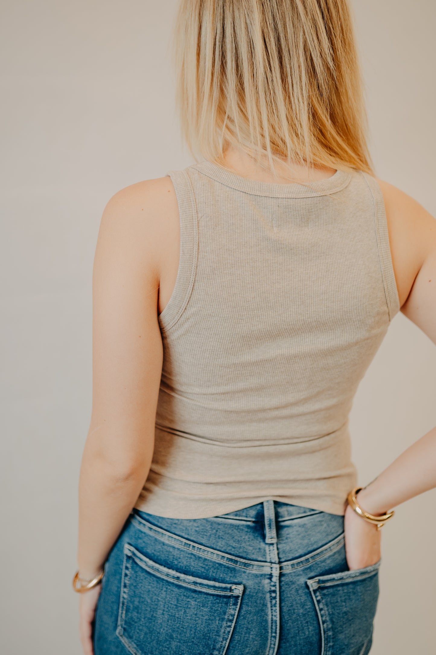 Thread & Supply | Edlin Tank | Taupe Heather