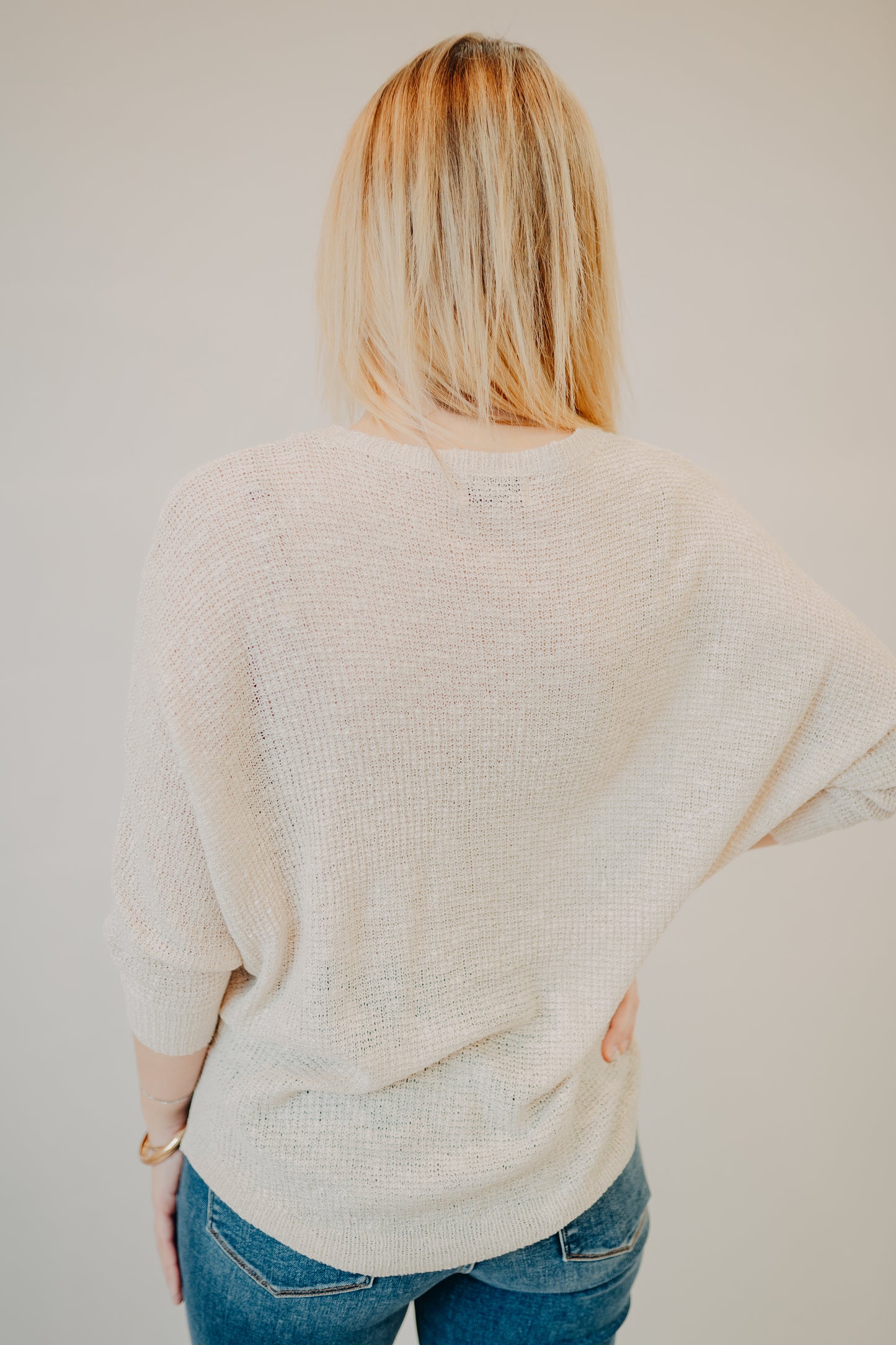 Be Cool | Dolman Knit Sweater | Cream