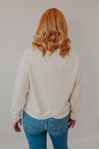 Thread & Supply | Dream Knit Janie Top | Heather Oatmeal