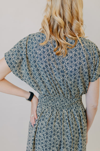 Z Supply | Sanna Iris Floral Midi Dress | Eclipse