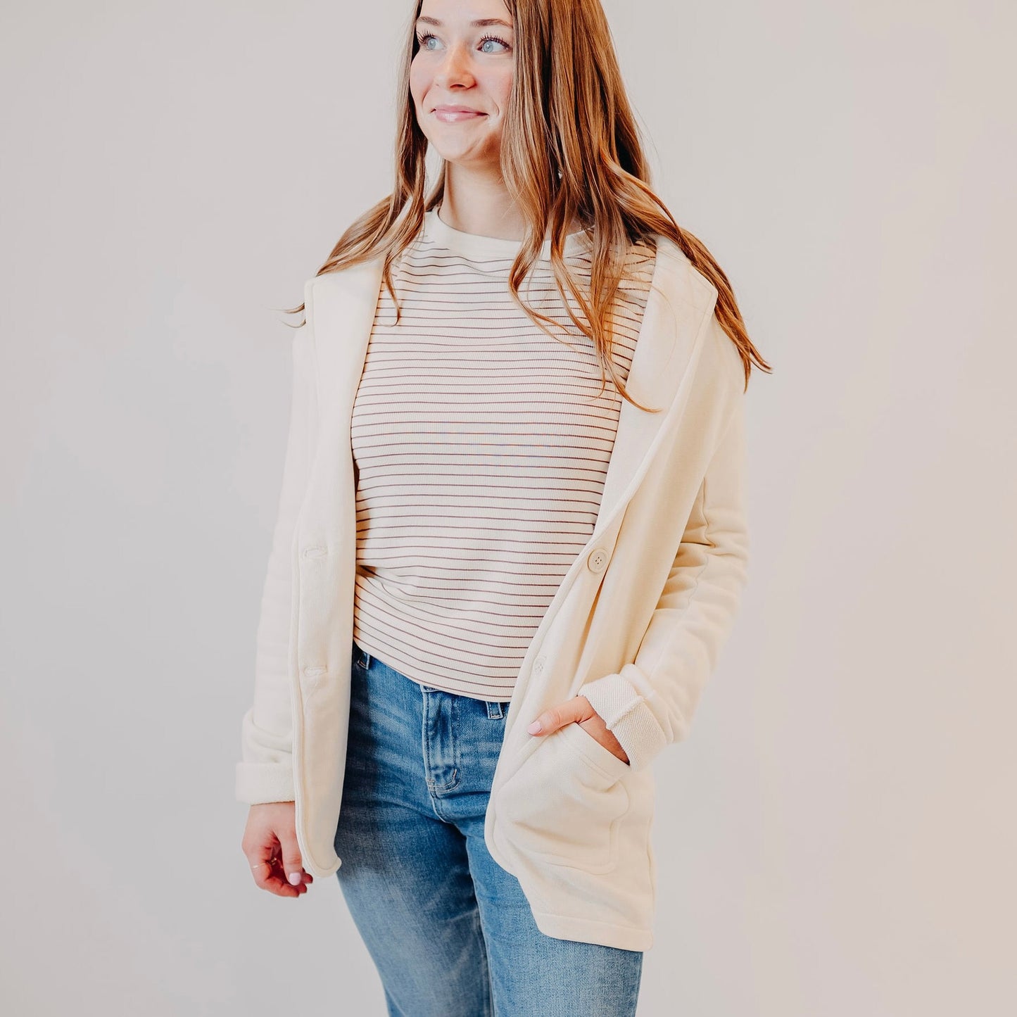 Thread & Supply | Frenchie Blazer | Cream