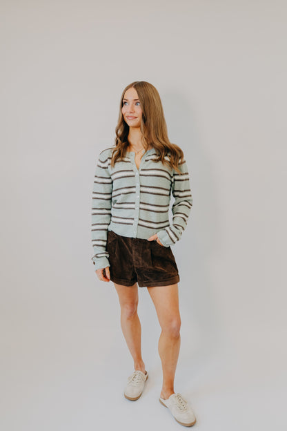 Z Supply | Medina Striped Cardigan | Aqua Cloud