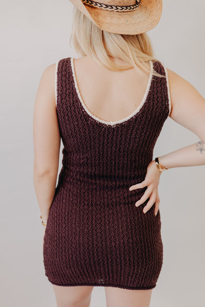 Z Supply | Sorolla Crochet Cover Up | Chocolate Cherry