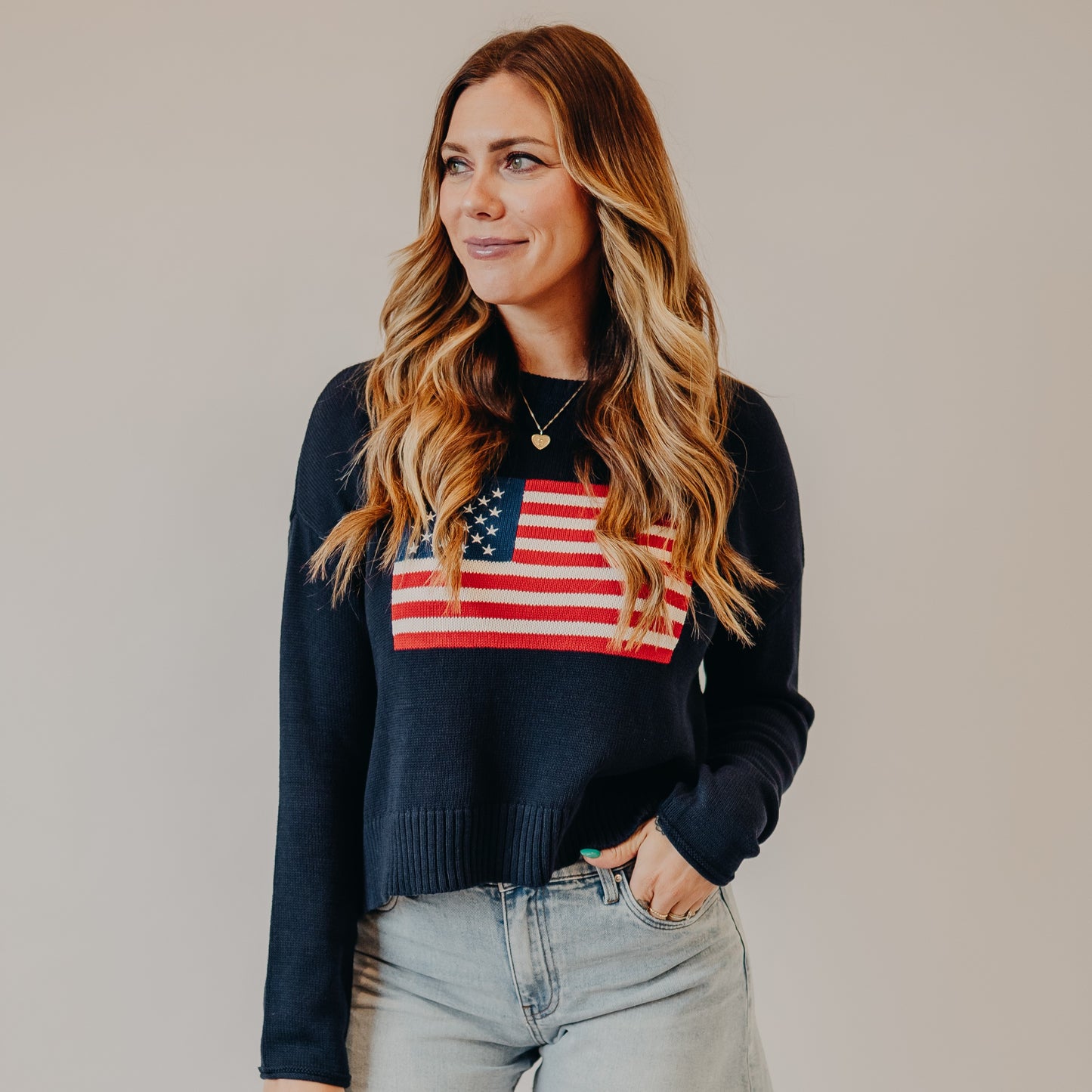 Z Supply | Sienna Patriot Sweater | Eclipse