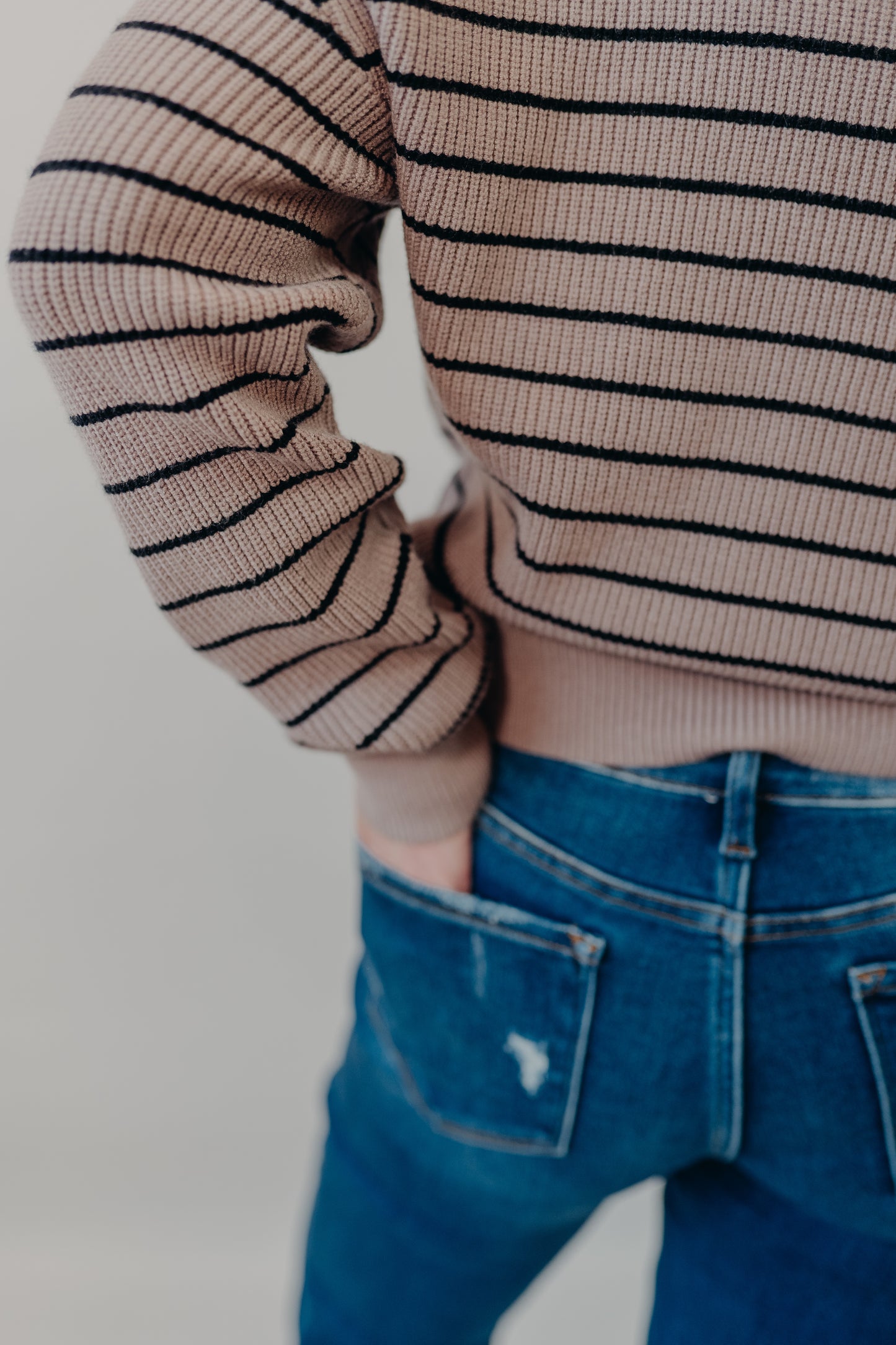 Thread & Supply | Ely Sweater | Taupe Black