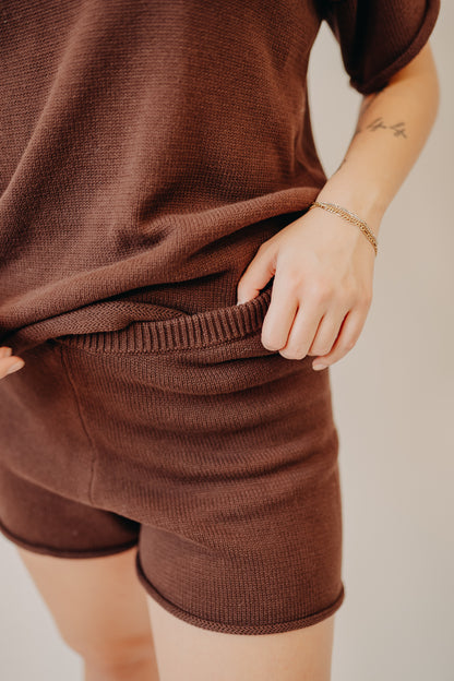 Wishlist | Raw Edge Shorts | Espresso