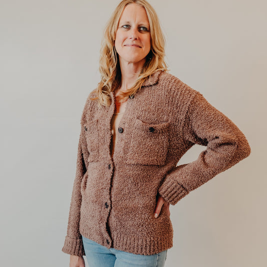 Thread & Supply | Lois Sweater Jacket | Raw Umber