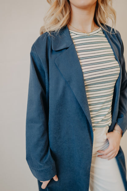 Fun2Fun | Trench Coat | Navy