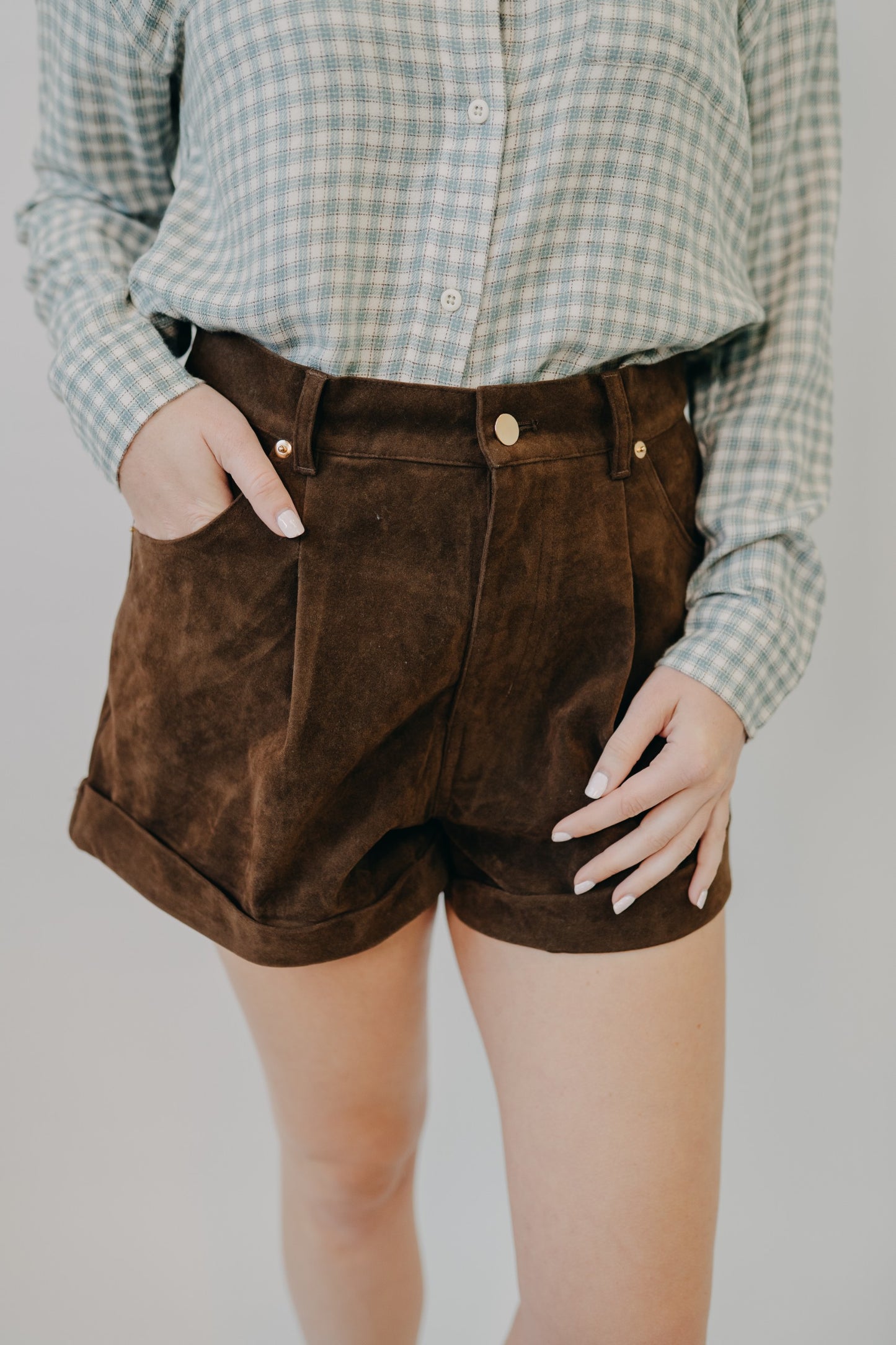 By Together | Prose Wide Leg Woven Shorts | Chocolate