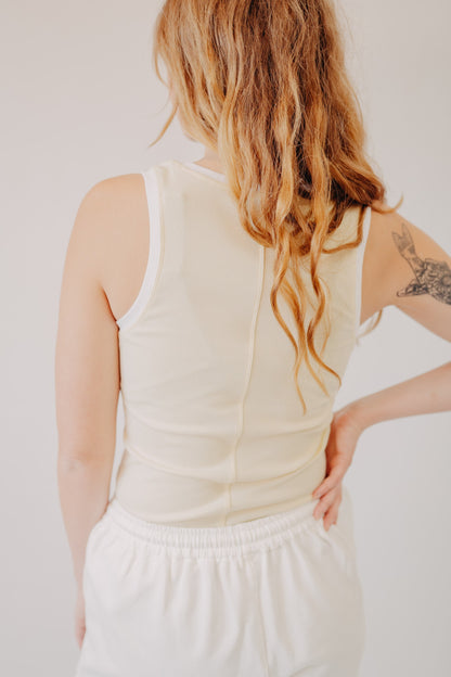 Z Supply | Sirena Colorblocked Rib Tank | Pineapple