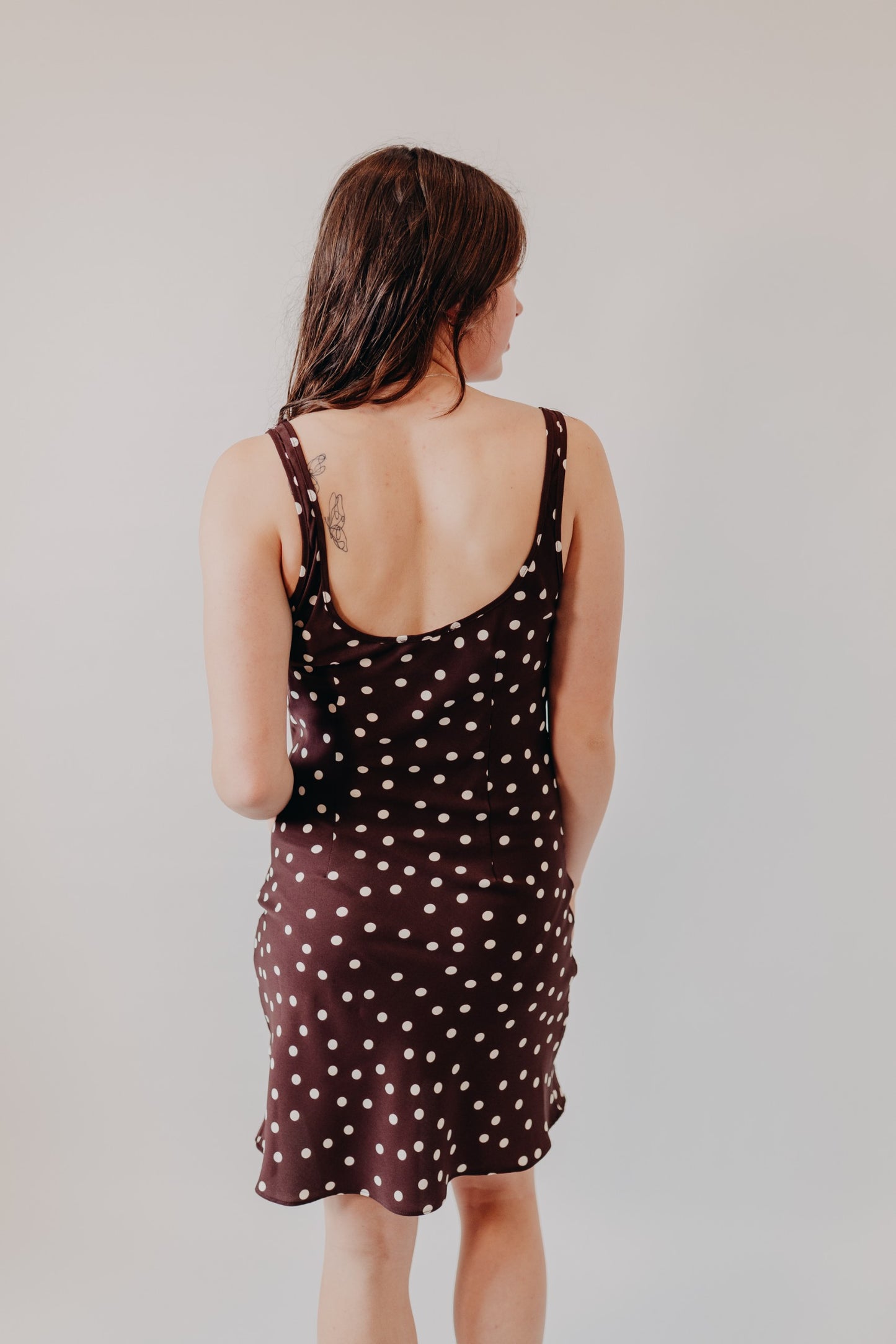 Mod Ref | The Kelly Dress | Brown White