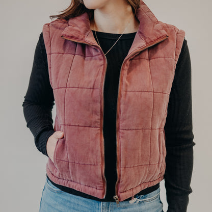 Thread & Supply | Brina Vest | Crushed Berry
