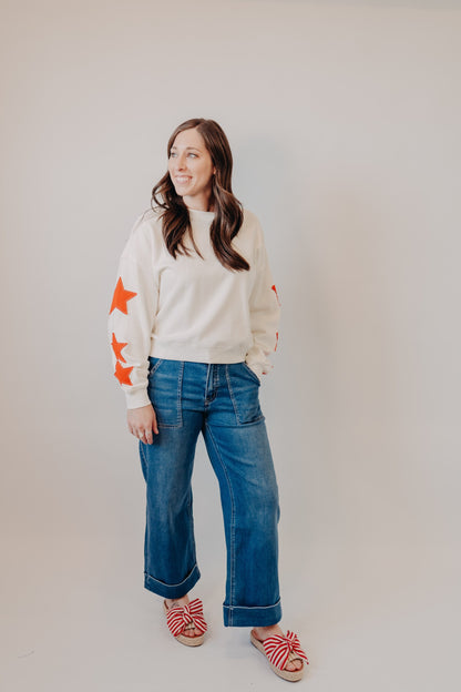 Z Supply | Stars First Date Sweatshirt | Sea Salt