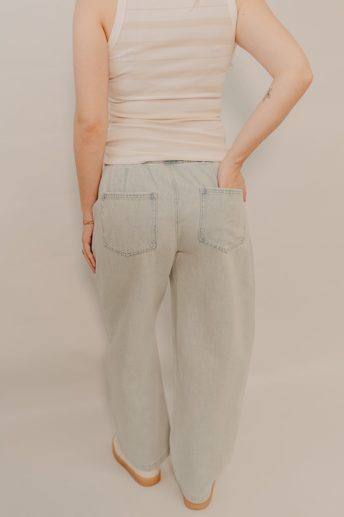 Thread & Supply | Emerald Pants | Aqua Wash