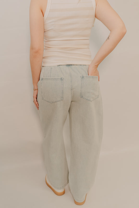 Thread & Supply | Emerald Pants | Aqua Wash