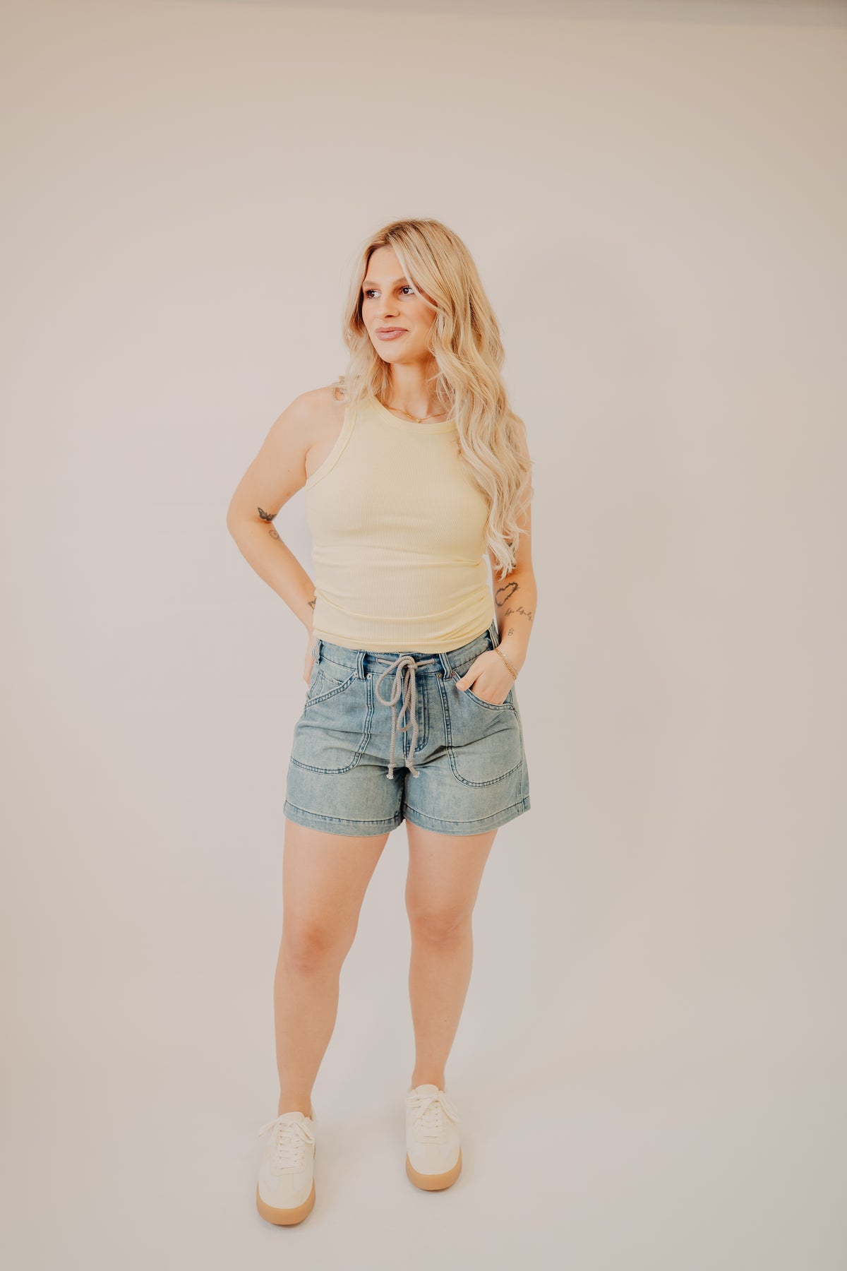 By Together | Catch Waves Shorts | Denim