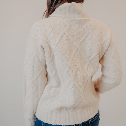 The Normal Brand | Marianna Cable Knit Sweater | Cream