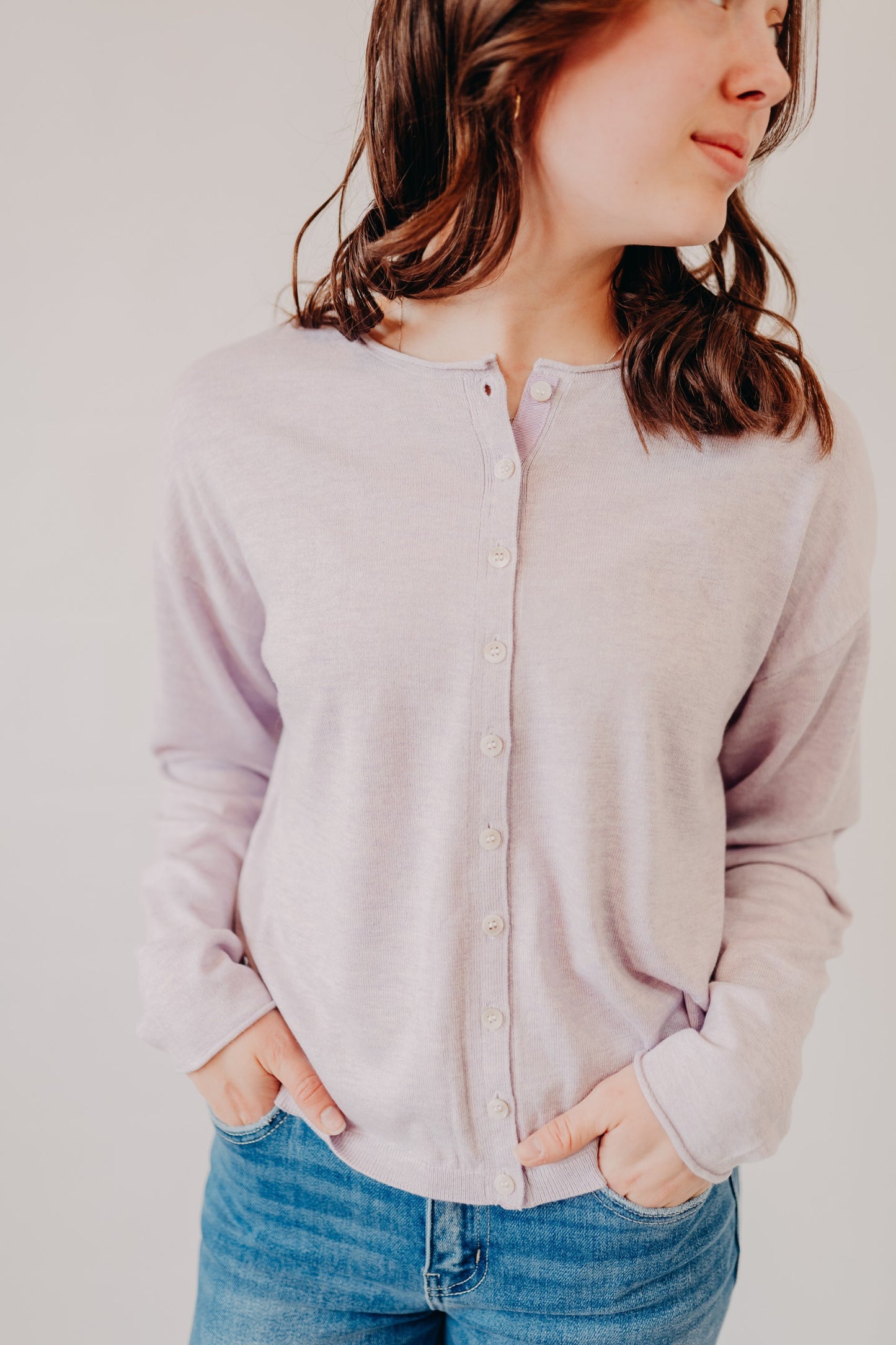 Thread & Supply | Della Cardigan | Lavender