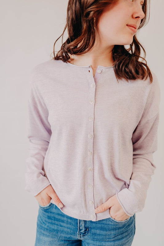 Thread & Supply | Della Cardigan | Lavender