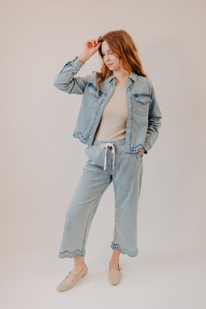 Thread & Supply | Morwenna Pants | Medium Blue Wash