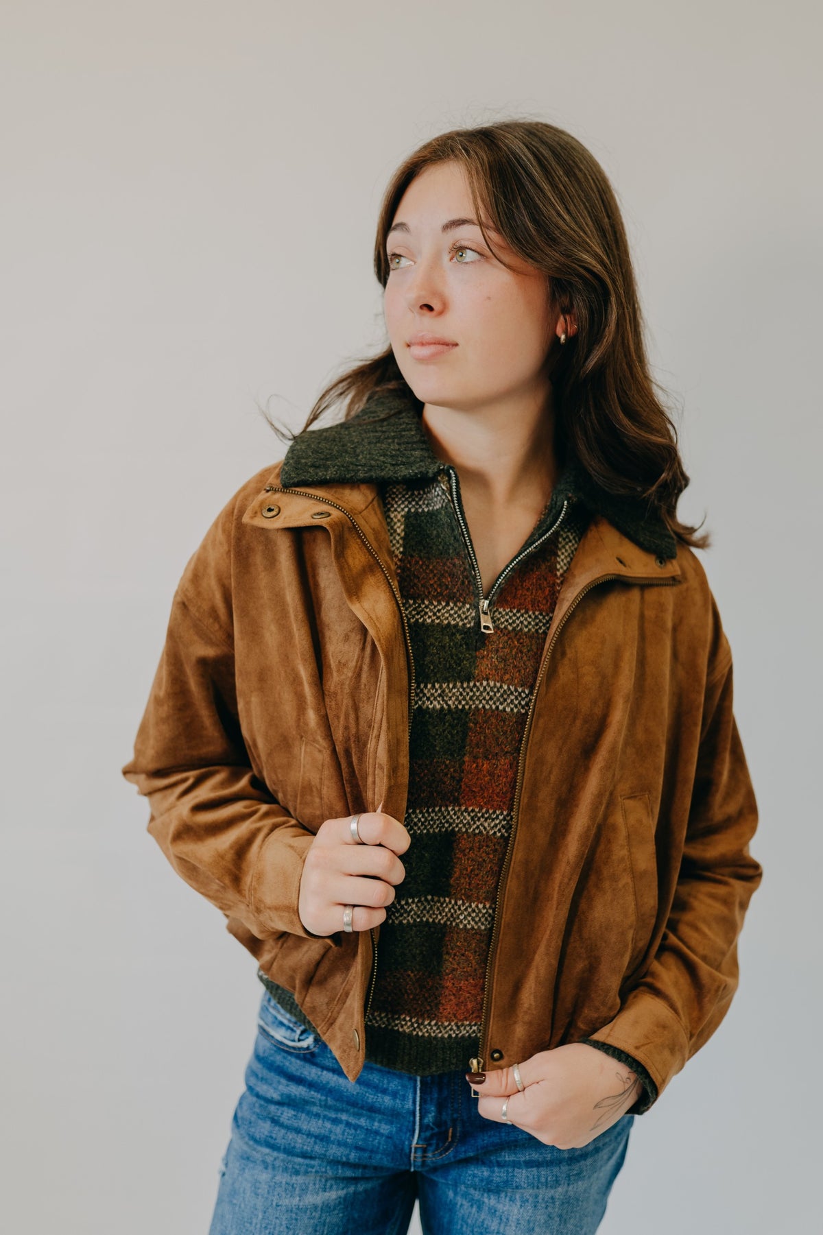 Z Supply | Corin Bubble Hem Jacket | Saddle Suede