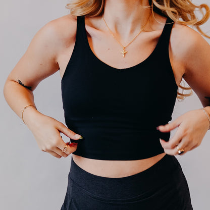 Fundamental Coast | Paloma V Neck Tank | Black