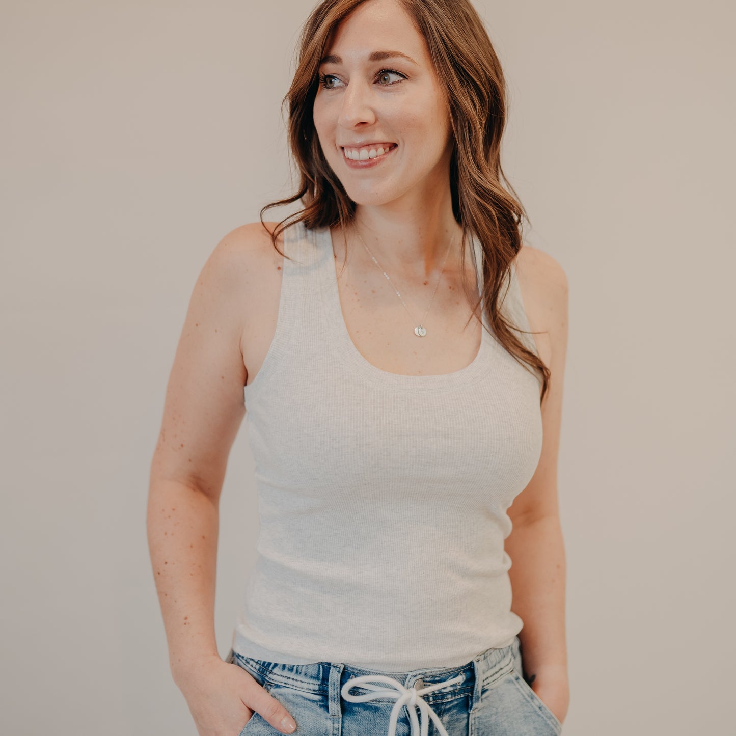 Z Supply | Sirena Rib Tank | Heather Grey